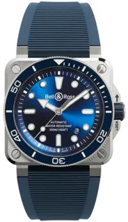 Bell & Ross BR 03 BR03A-D-BLU-ST/SRB 42mm Stainless steel Blue