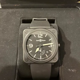 Bell & Ross Instruments BRS-BL-CEM 39mm Ceramic and Black PVD Black