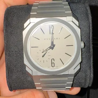 Bulgari Octo 102713 BGO40C14TTXTAUTO 40mm Titanium Gray