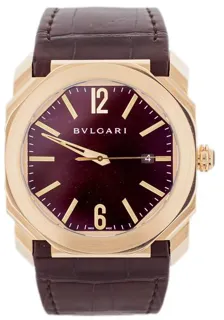 Bulgari Octo BG0 P 41 41mm Rose gold Brown