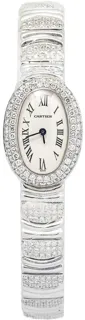 Cartier Baignoire Mini 2369/W1518956 18mm White gold Cream