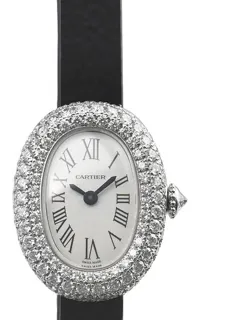 Cartier Baignoire WJBA0036 24.5mm White gold Silver