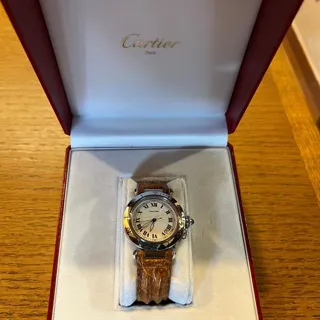 Cartier Pasha 1040 38mm Stainless steel White