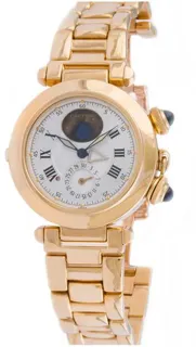 Cartier Pasha 30011 38mm Yellow gold Blue