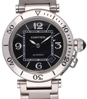 Cartier Pasha Seatimer 2790 40mm Stainless steel Black