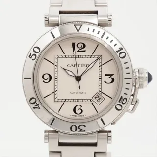 Cartier Pasha Seatimer W31080M7 40mm Stainless steel Silver