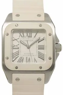 Cartier Santos 100 W20122U2 33mm Stainless steel White