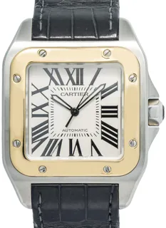 Cartier Santos 100 2656/W20072X7 38mm Stainless steel White