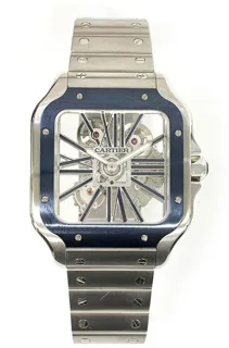 Cartier Santos de Cartier WHSA0026 40mm Stainless steel Skeletonized