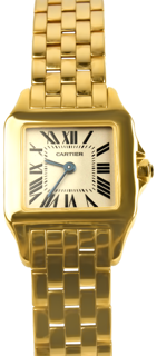 Cartier Santos Demoiselle 2699 20mm Yellow gold White