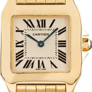 Cartier Santos Demoiselle W25062X9 26mm Yellow gold White