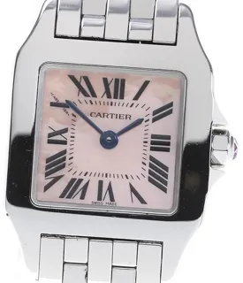 Cartier Santos Demoiselle W25075Z5 20mm Stainless steel Pink