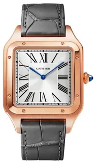 Cartier Santos Dumont WGSA0032 46.5mm Rose gold Silver