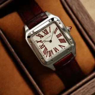 Cartier Santos Dumont WGSA0082 46.5mm Platinum White