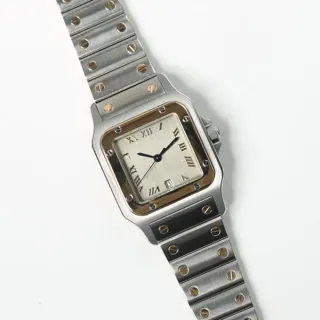 Cartier Santos Galbée 187901 29mm Yellow gold and Stainless steel Gray