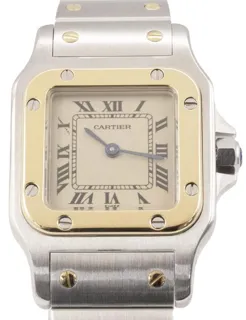 Cartier Santos W20012C4 24mm Yellow gold and Stainless steel White