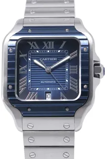 Cartier Santos WSSA0048 40mm Stainless steel Blue