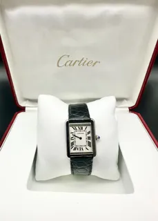 Cartier Tank Solo 2716 24mm Stainless steel White