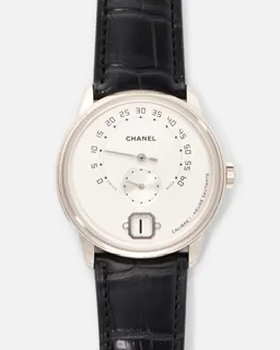 Chanel Monsieur de Chanel Jump Hour H4799 White gold