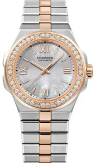 Chopard Alpine Eagle 298601-6002 36mm Rose gold and Stainless steel White