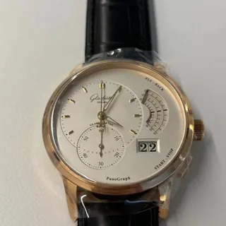 Glashütte PanoGraph 1-61-03-25-15-04 40mm Rose gold Silver