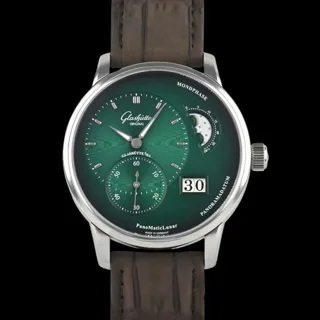 Glashütte PanoMaticLunar 1-90-02-13-32-02 40mm Stainless steel Green