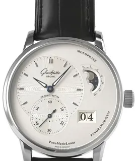 Glashütte PanoMaticLunar 1-90-02-42-32-61 40mm Stainless steel Silver