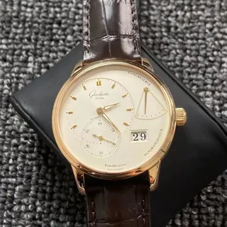 Glashütte PanoReserve 1-65-01-25-15-51 40mm Rose gold Silver