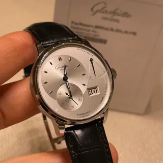 Glashütte PanoReserve W16501221261 40mm Stainless steel Silver