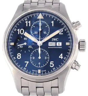 IWC Pilot Chronograph IW377724 43mm Stainless steel Black