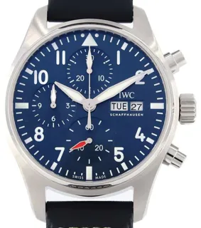 IWC Pilot Chronograph IW388101 41mm Stainless steel Blue