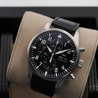 IWC Pilot IW377709 Stainless steel Black