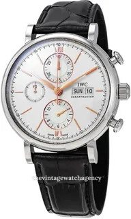 IWC Portofino Chronograph IW391031 42mm Stainless steel Silver