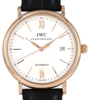 IWC Portofino IW356504 40mm Yellow gold Silver