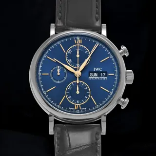 IWC Portofino IW391036 42mm Stainless steel Blue