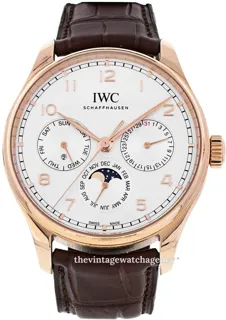 IWC Portugieser IW344202 42.5mm Yellow gold Silver