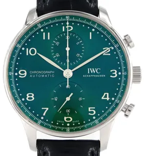 IWC Portugieser IW371615 41mm Stainless steel Green