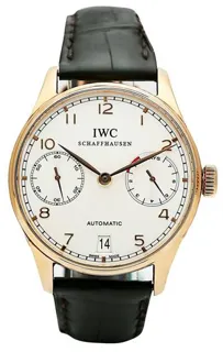 IWC Portugieser IW500101 42mm Rose gold Silver