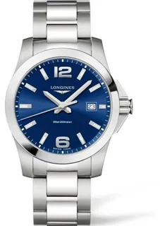 Longines Conquest L3.759.4.96.6 41mm Stainless steel Blue