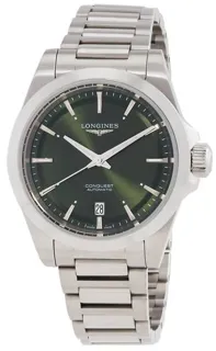 Longines Conquest L3.720.4.02.6 38mm Stainless steel Green