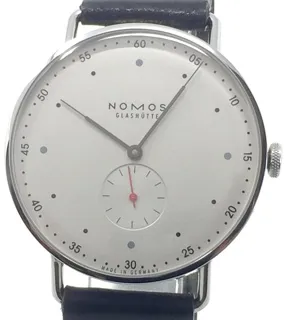 NOMOS Metro 1109 38mm Stainless steel White