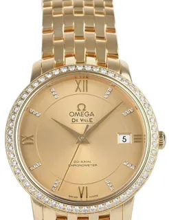 Omega De Ville 424.55.37.20.58.001 37mm Yellow gold Golden