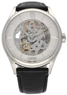 Oris Artelier Skeleton 7721-01 40mm Stainless steel Skeletonized