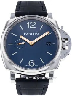 Panerai Luminor Due PAM 01274 42mm Stainless steel Blue