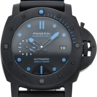 Panerai Luminor GMT Automatic PAM 01616 47mm Carbon fiber Black