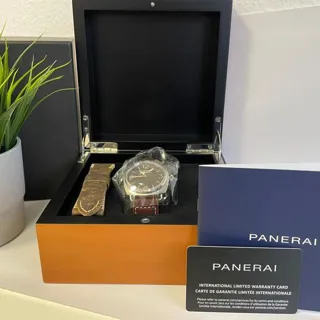 Panerai Radiomir PAM01243 45mm Stainless steel Brown