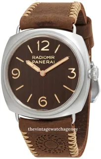 Panerai Radiomir PAM01243 45mm Stainless steel Brown