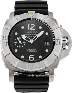 Panerai Submersible PAM 00285 47mm Titanium and Stainless steel Black