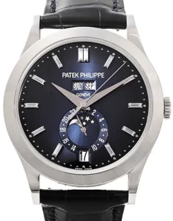 Patek Philippe Complications 5396G-017 38.5mm White gold Blue