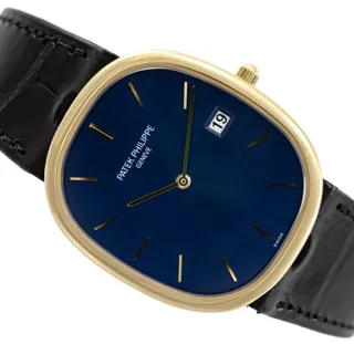 Patek Philippe Ellipse 3747 31mm Yellow gold Blue